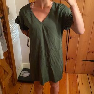 cremieux green dress XS